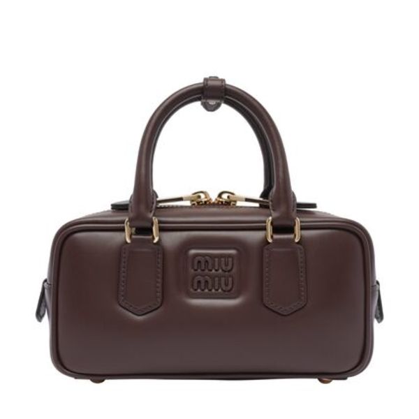 Miu Miu MINI LEATHER ARCADIE HANDBAG WITH LOGO 5BB142