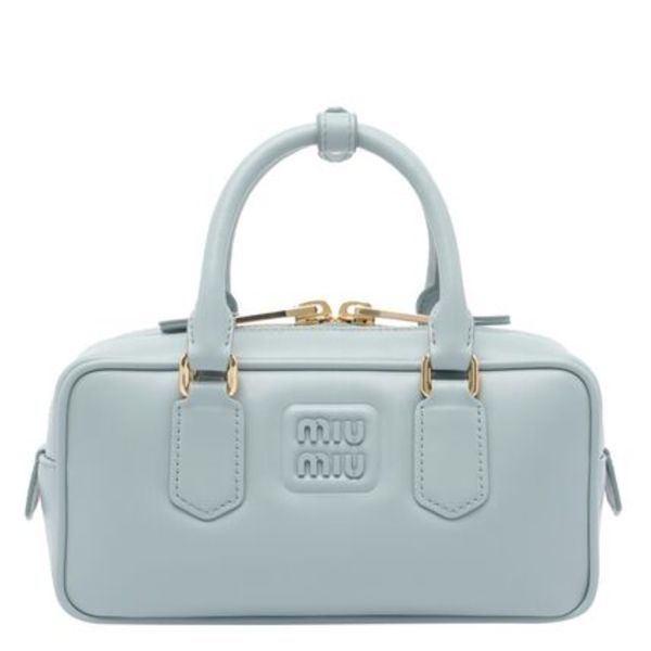 Miu Miu MINI LEATHER ARCADIE HANDBAG WITH LOGO