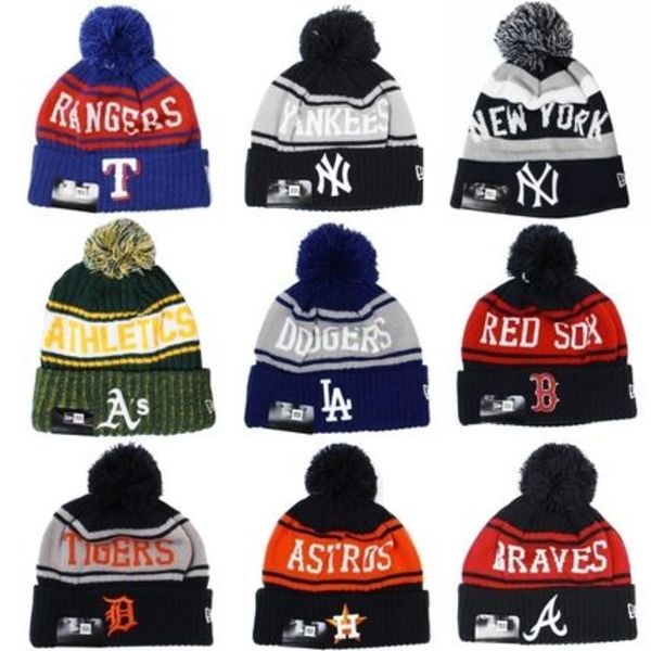 国内未入荷 New Era MLB Team Pom Pon Knit Beanie ビーニー