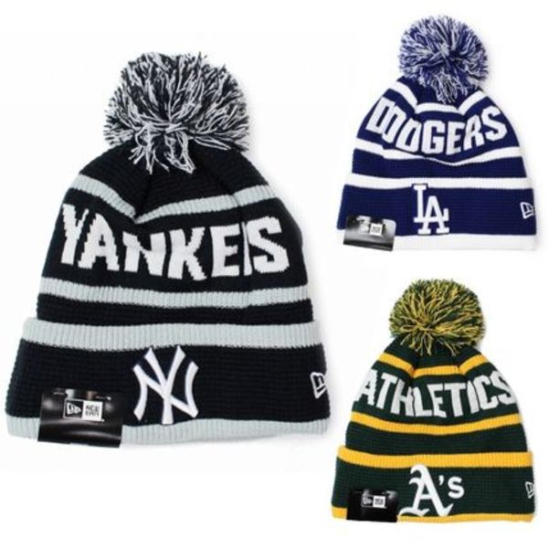 New Era MLB Team Pom Pon Knit Beanie ポンポンビーニー