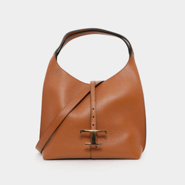 TOD'S T Timelessレザーショルダーバッグスモール