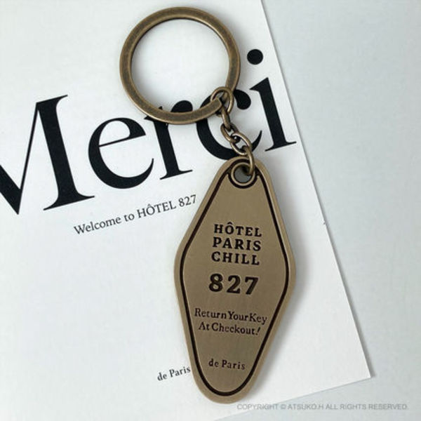 HOTEL827 ホテルルーム キーチェーン/韓国雑貨[追跡送料込]