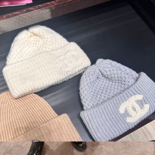 正規品【CHANEL】 カラバリあり♪ロゴニットキャップ /AAA463B