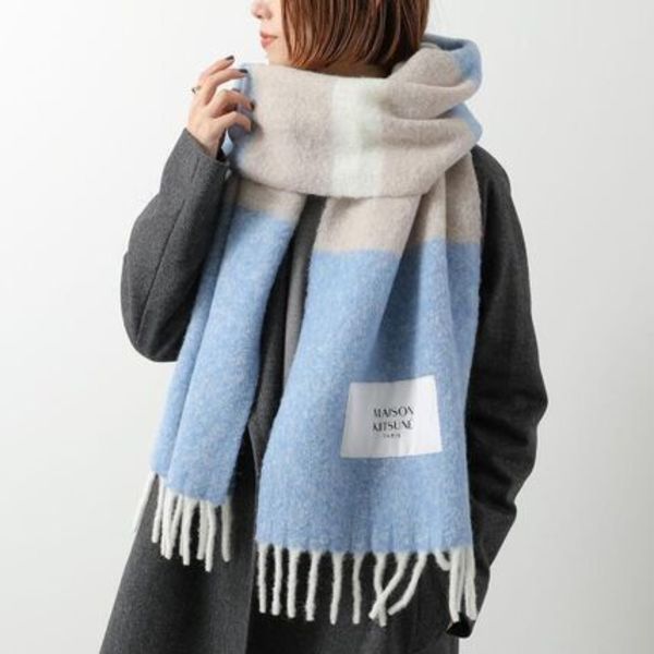 MAISON KITSUNE マフラー PM06203WA0022 アルパカ