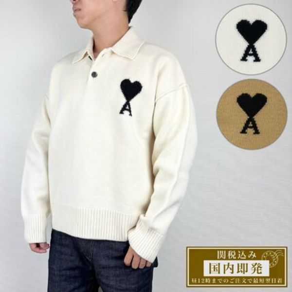 最短翌日着【AMI PARIS】アミ パリス ポロシャツ UPL409 018