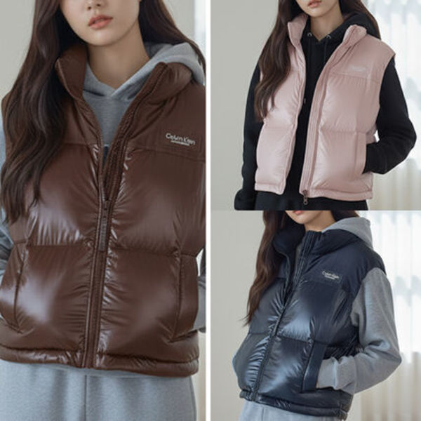 【Calvin Klein】韓国限定◎正規ルート買付 Cropped Padded Vest