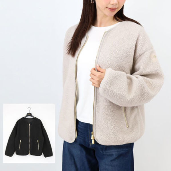 ■TATRAS  LTAT25S4041-L SALIA サリア ノーカラーボアブルゾン