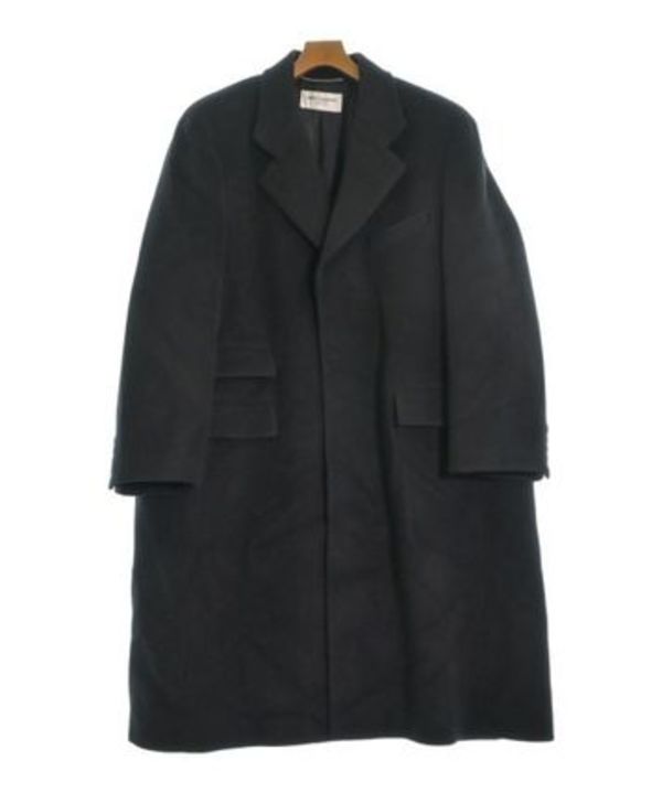 SAINT LAURENT PARIS チェスターコート 黒 2137125J0022