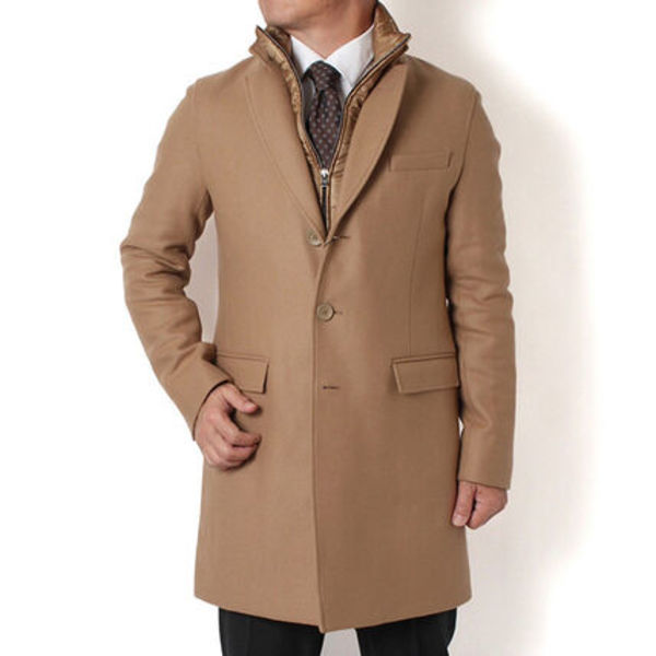 ヘルノ HERNO メンズ ウールメルトン 中綿 チェスターコート