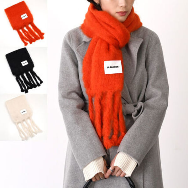 【国内即発】JILSANDER ナローウールブレンド スカーフ