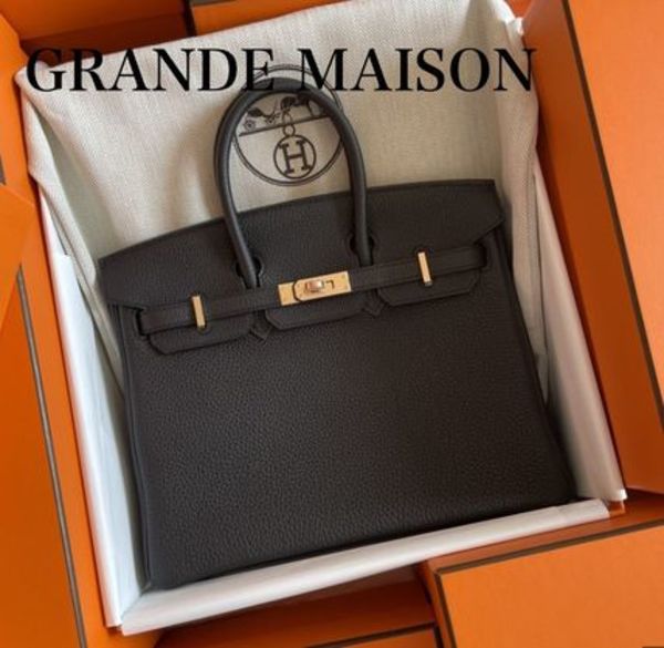 国内発送 HERMES エルメス バーキン25 ブラック