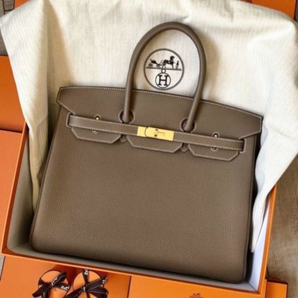 関税込み 【Etoupe】HERMES エルメス バーキン 35 エトゥープ