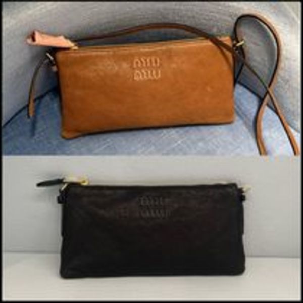 ◆大注目◆【MiuMiu】ナッパレザー ミニポーチ