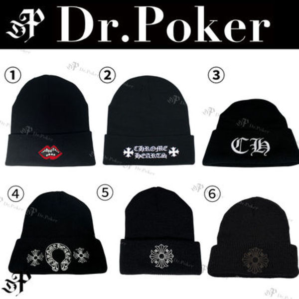 大人気定番★ CHROME HEARTS LOGO Beanie ビーニー ニット帽