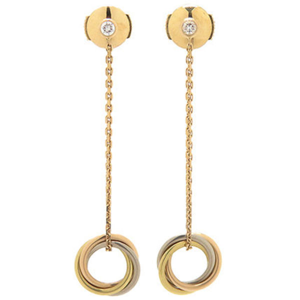 カルティエ ピアス トリニティ ダイヤ