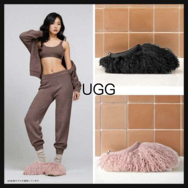 【UGG】Tazz Fluff Momma シープスキン フラットシューズ 2色