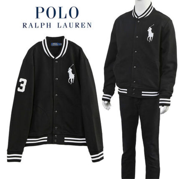 POLO Big Pony Baseball Jacket 710951717001-BLACK