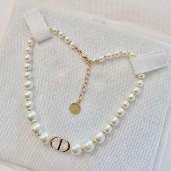 DIOR チョーカー ネックレス 30 Montaigne メタル パール 国内発
