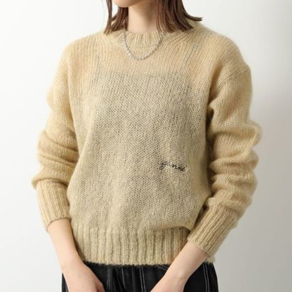 GANNI ニット Mohair O-neck Pullover K1918 2597 セーター