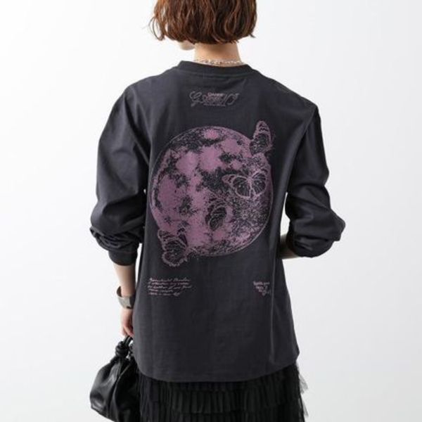 GANNI 長袖 Tシャツ Future Heavy Jersey Long Sleeve T-shirt
