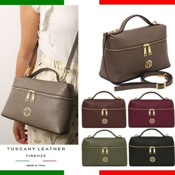 イタリア発★レザーバニティバッグ日本未入荷★TUSCANY LEATHER