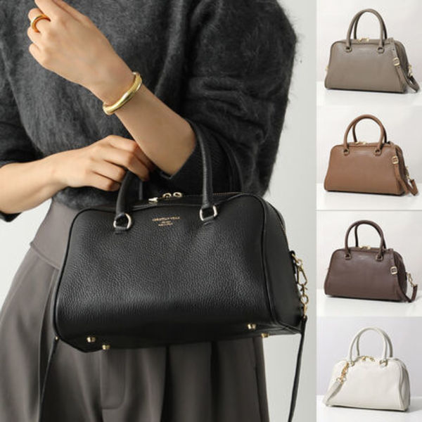 CHRISTIAN VILLA ボストンバッグ 4918 レザー ハンドバッグ