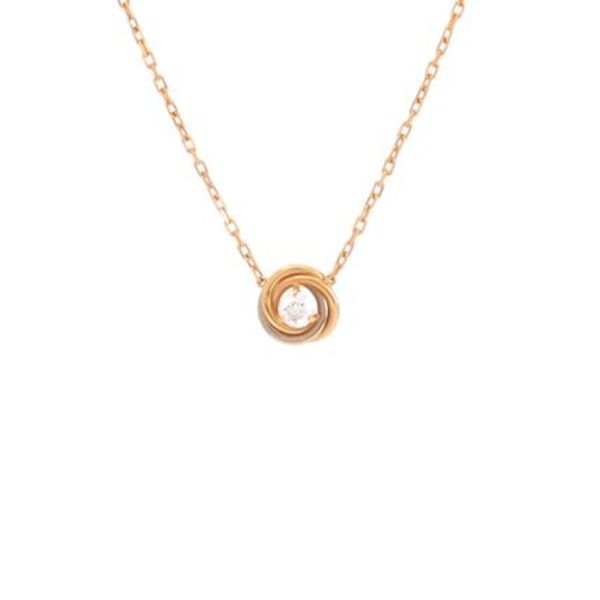 CARTIERトリニティ ネックレストリコロールゴールド