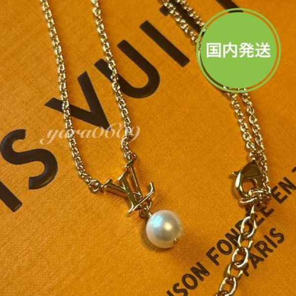 ルイヴィトン M01623 アイコニックルイザS00 パールネックレス