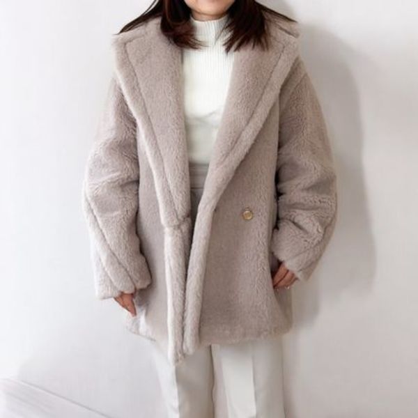 <MAX MARA >テディベア アイコン ショートコート CUBA