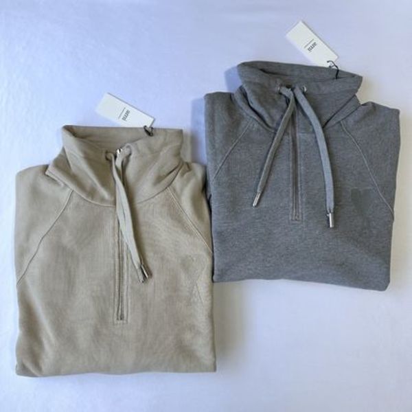 関税込 AMI DE COEUR ハーフジップ コットン スウェットシャツ