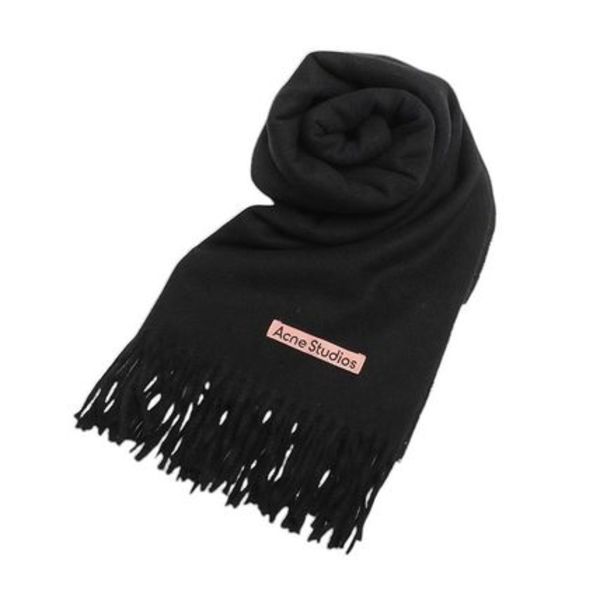 Acne Studios マフラー カシミヤ CA0156-900-BLACK