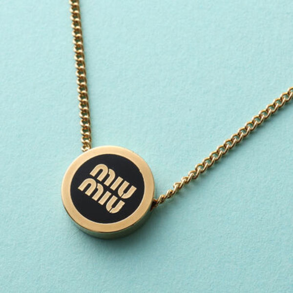 MIUMIU ネックレス 5IC096 2F6T ロゴ