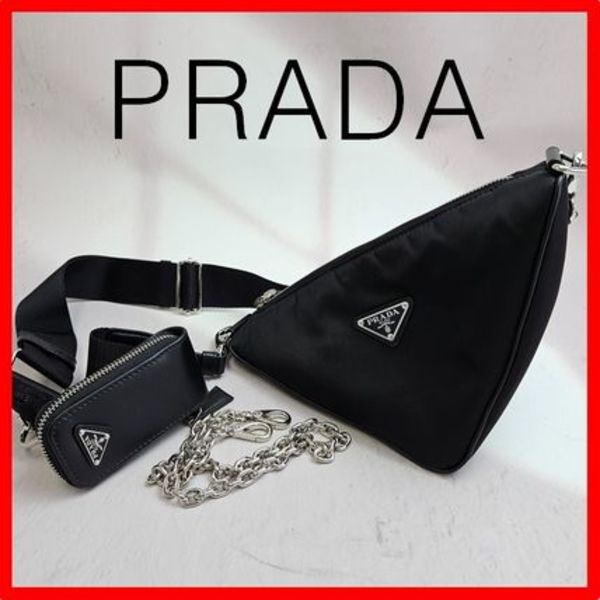 ☆【PRADA】☆Re-Nylon トライアングル ショルダーバッグ☆