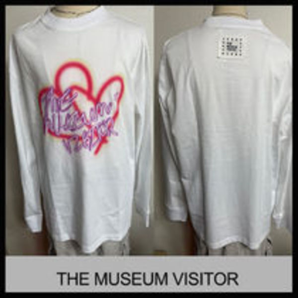 ★THE MUSEUM VISITOR★BLURRED HEART PRINTED LONG SLEEVE