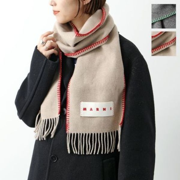 MARNI マフラー SCZC0068Y0 UAW031 ロゴ