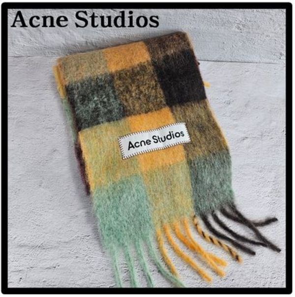 ★関税込★Acne Studios★モヘアチェックスカーフ★