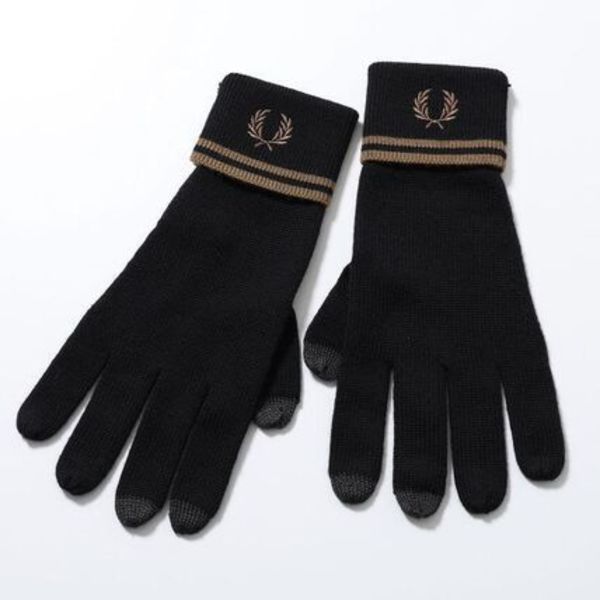 FRED PERRY グローブ TWIN TIPPED MERINO WOOL GLOVES C9151