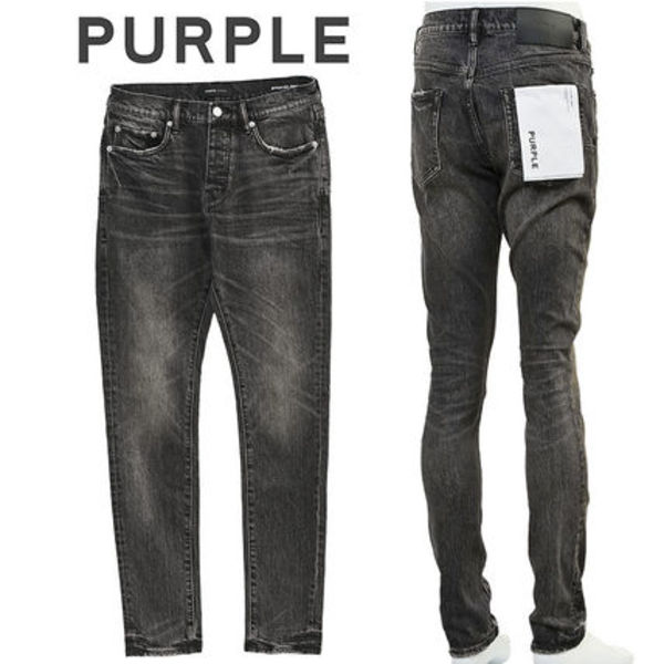 PURPLE BRAND ジーンズ LOWRISE SKINNY JEAN P001-SNWB225-BLACK