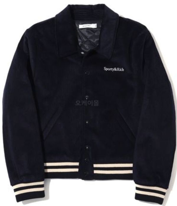Sporty&Rich|JACKETS (WELLNESS CLUB BOMBER JACKET - NAVY