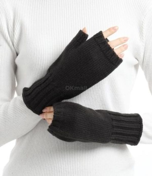 Margaret Howell| (MHL CHUNKY FINGERLESS GLOVE - DARK BR
