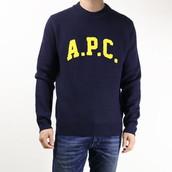 A.P.C. セーター JOSHUA Sweater ウール ロゴ WVBDK M23365