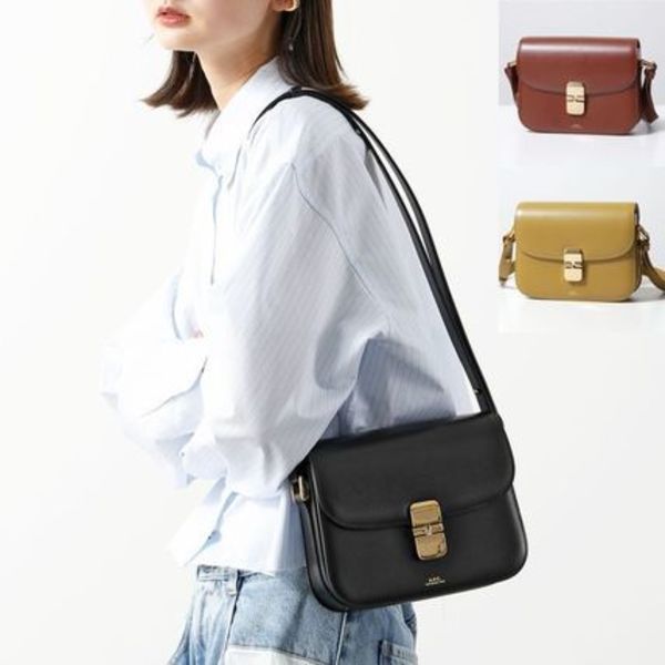 A.P.C. ショルダーバッグ PXBMW F61413 sac grace small レザー
