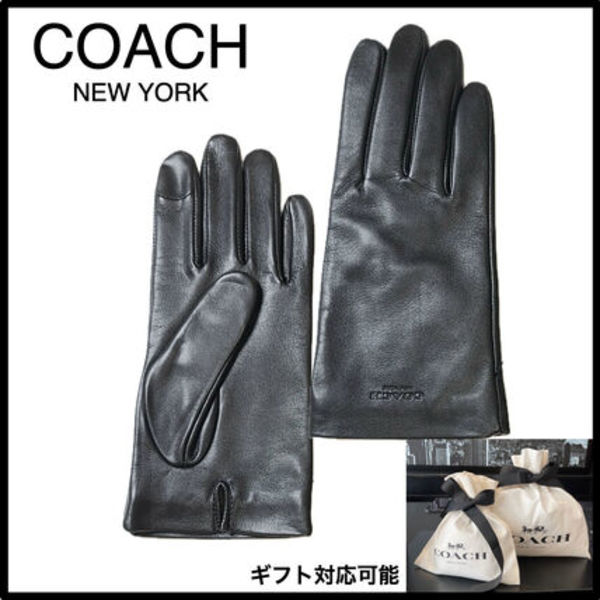 すぐ届く!◇COACH◇ レザー テック グローブ レディースサイズ