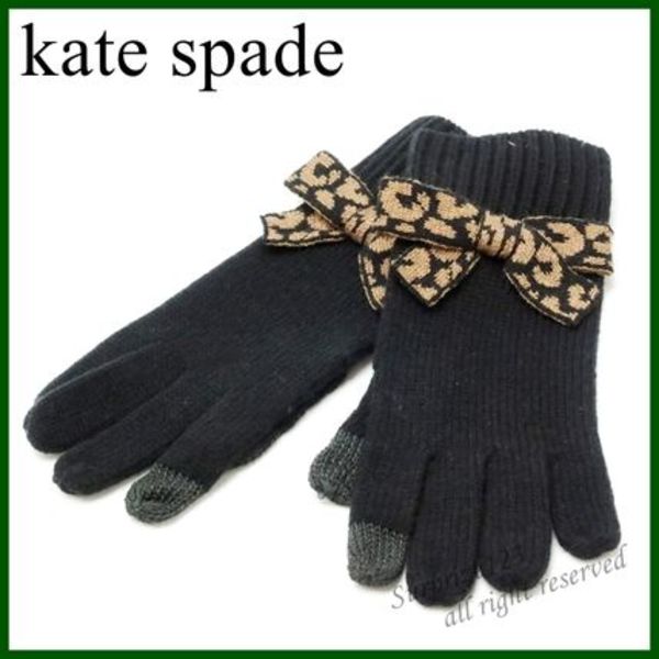 【即発】 KateSpade 手袋 グローブ ニット スマホ対応