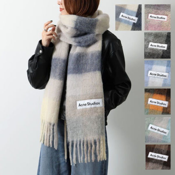 Acne Studios マフラー CA0084 チェック柄 大判