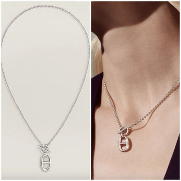 【HERMES】 Chaine d'Ancre シェーヌダンクルペンダント