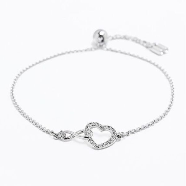 スワロフスキー ブレスレット Infinity ハート シルバー 5524421