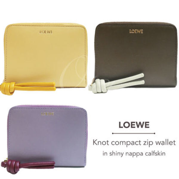 LOEWE ノット コンパクト ジップウォレット