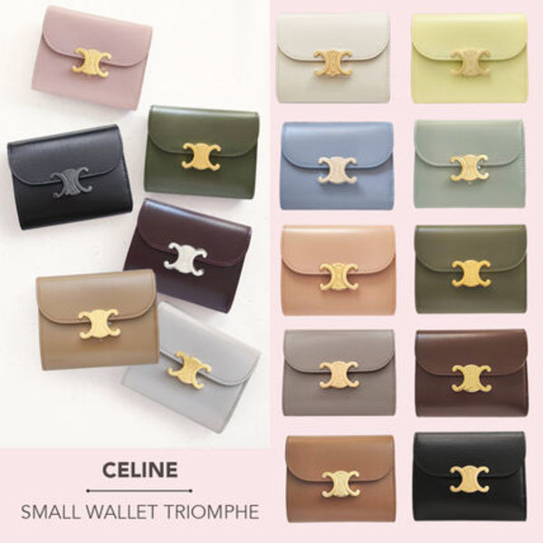 CELINE スモール トリオンフ フラップウォレット