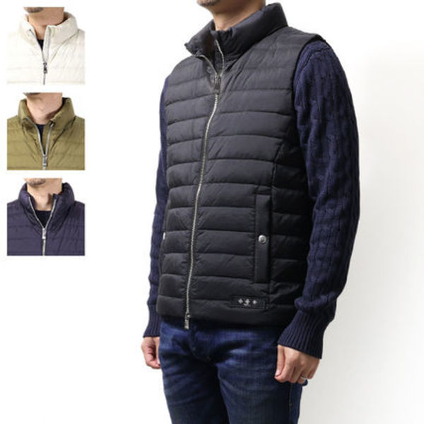 TATRAS ダウンベスト MANISIO ナイロン 撥水 ロゴ MTAT24S4939-D